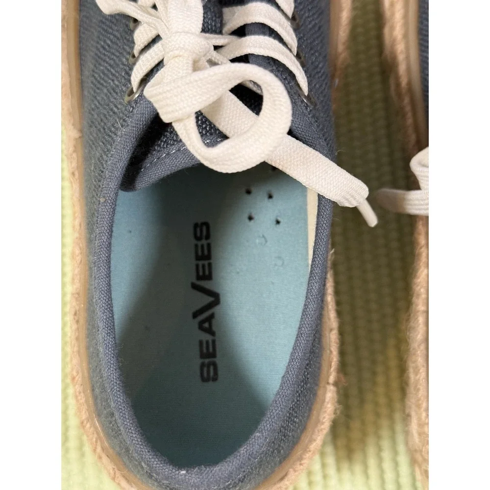 Sea Vees Women‎ navy Linen Coronado Espadrille 6.5 Casual Comfy Classic